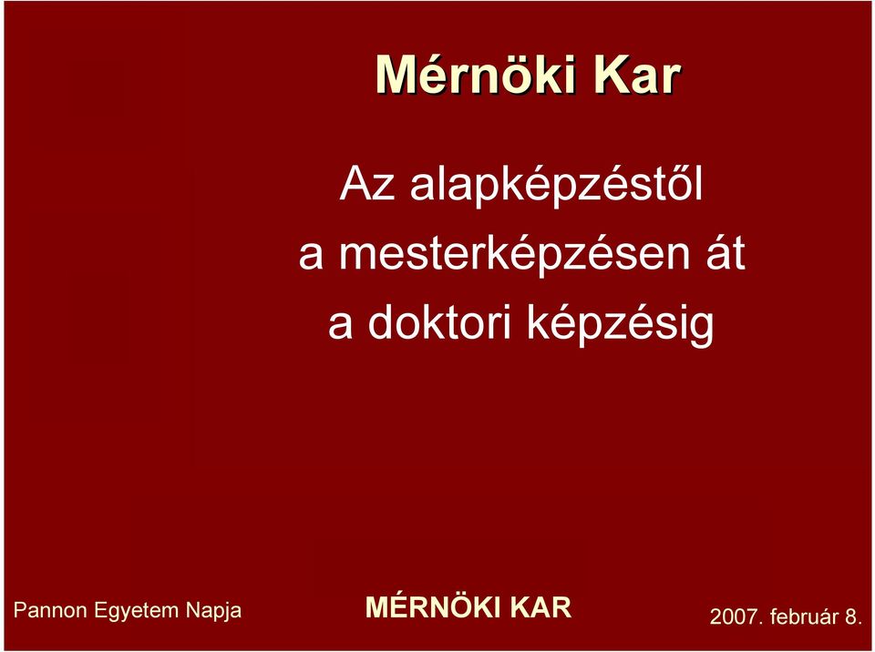 mesterképzésen