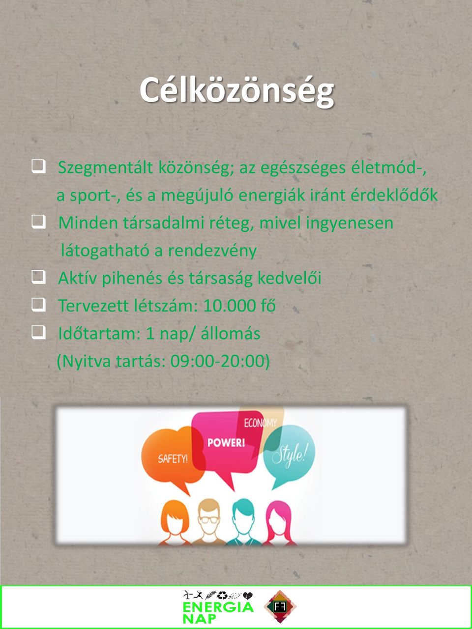 ingyenesen látogatható a rendezvény Aktív pihenés és társaság kedvelői