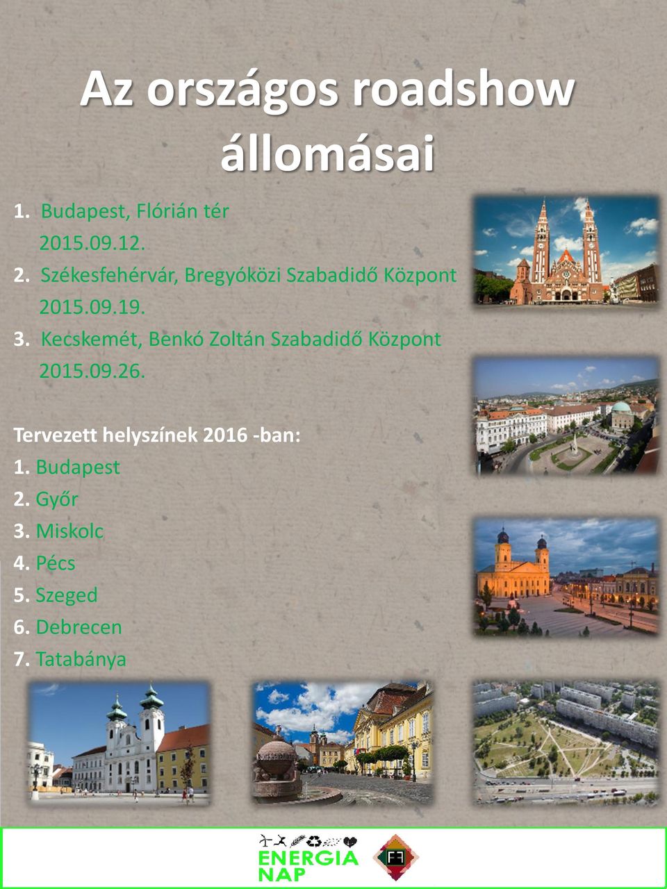 Kecskemét, Benkó Zoltán Szabadidő Központ 2015.09.26.