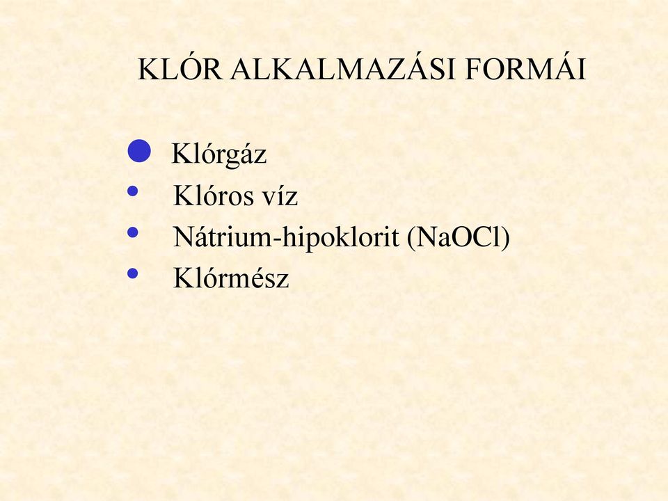 Klóros víz