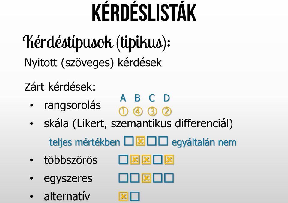 szemantikus differenciál) többszörös