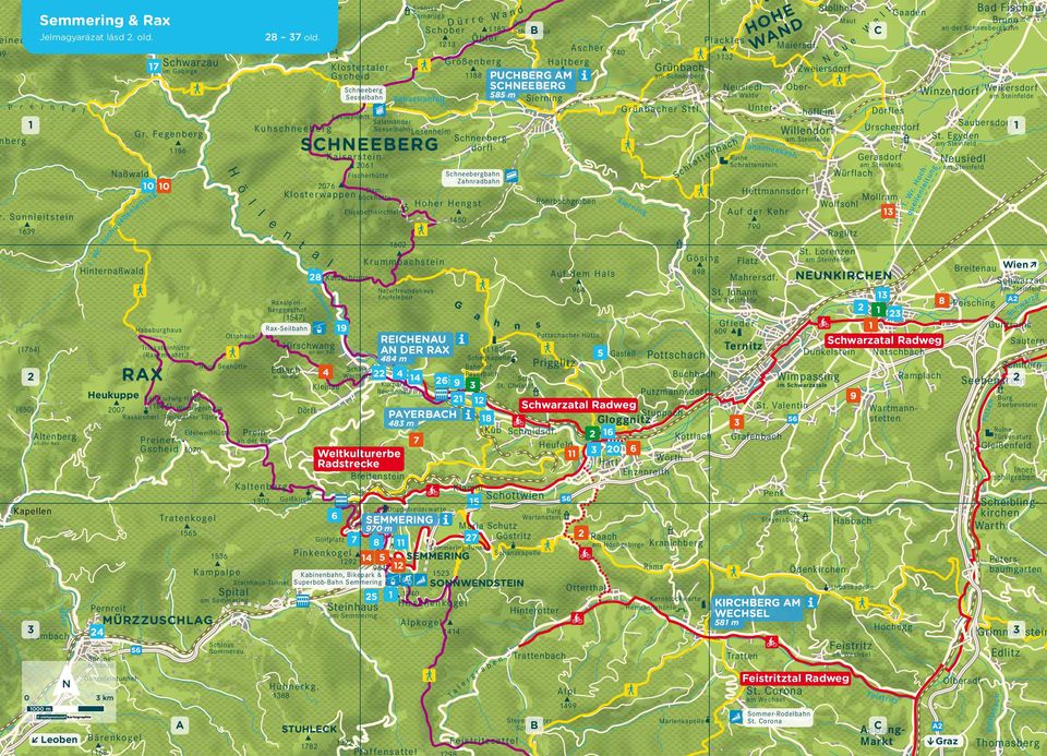 984 5 am Semmering Mürz Steinhaus am Semmering MÜRZZUSCHLAG 4 Ganzsteintunnel Gloggnitz 6 0 Hart Köttlach 6 Ta 88 le r 8 Leoben B är enkogel 68 STUHLECK 78 7.