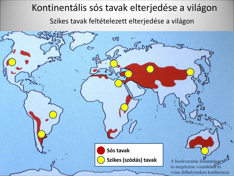 tavak feltételezett elterjedése