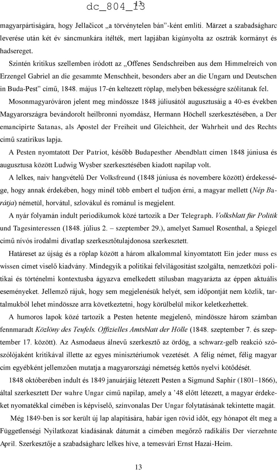 május 17-én keltezett röplap, melyben békességre szólítanak fel.