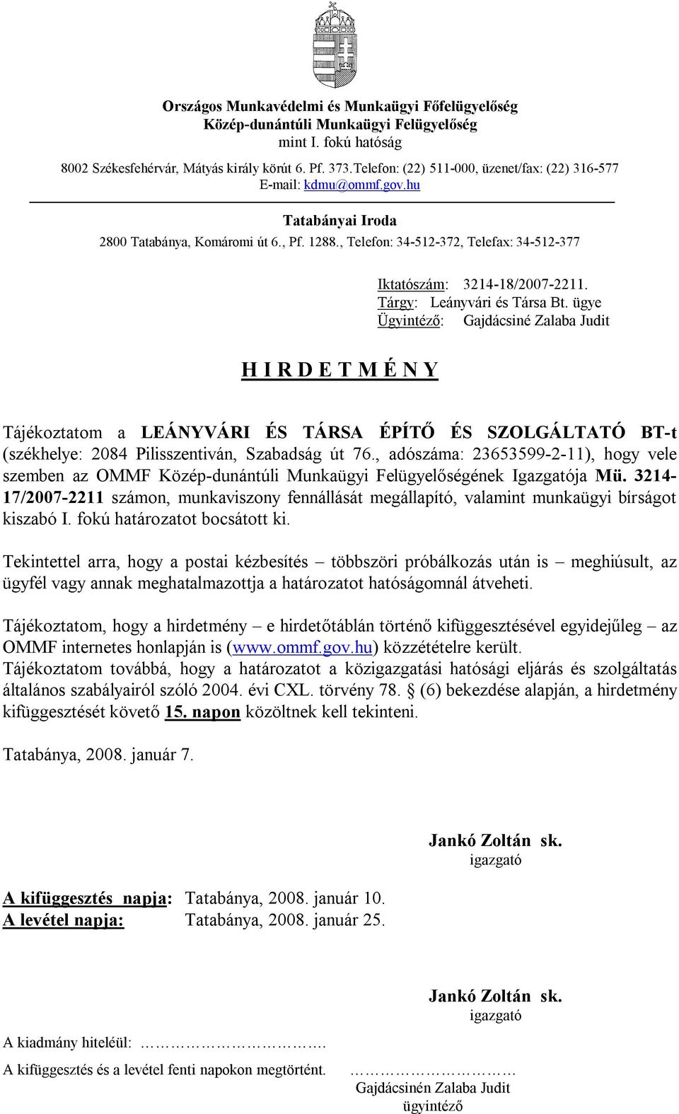 Pilisszentiván, Szabadság út 76.