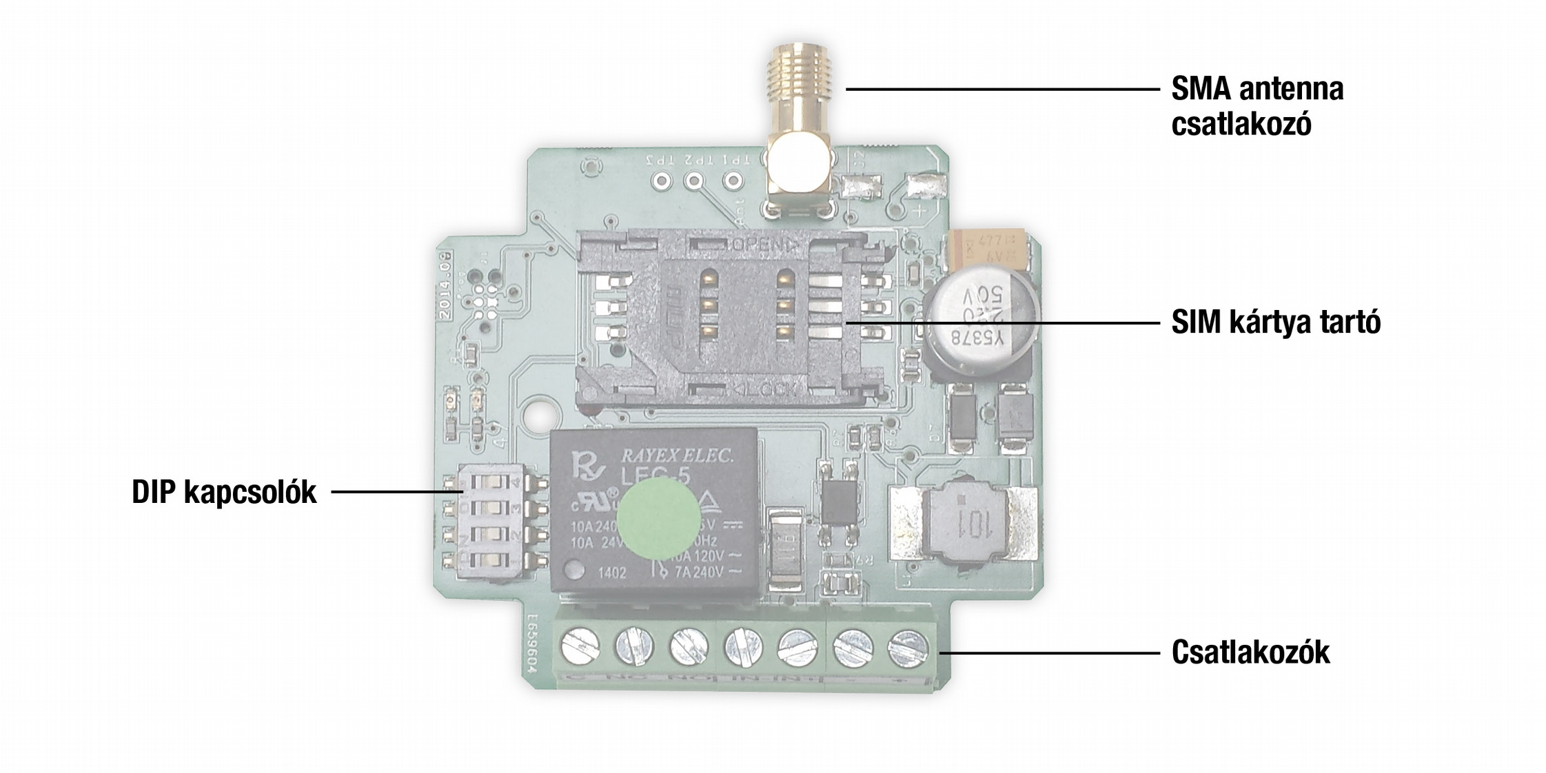 Általános leírás A távvezérlésre és értesítésküldésre alkalmas GSM modul.