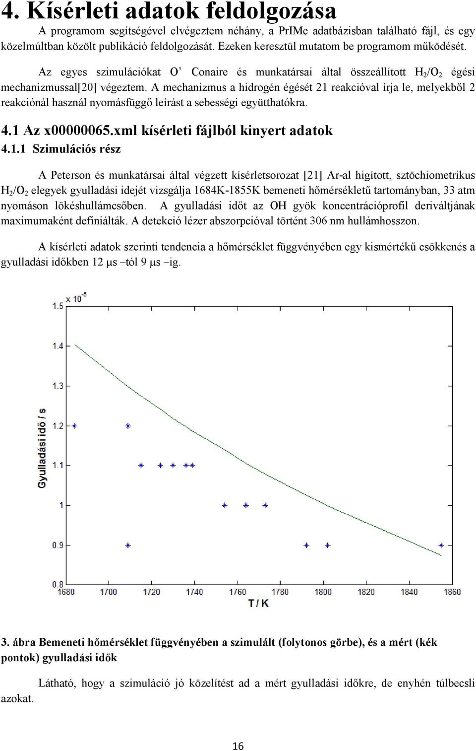 A mechanizmus a hidrogén égését 21 