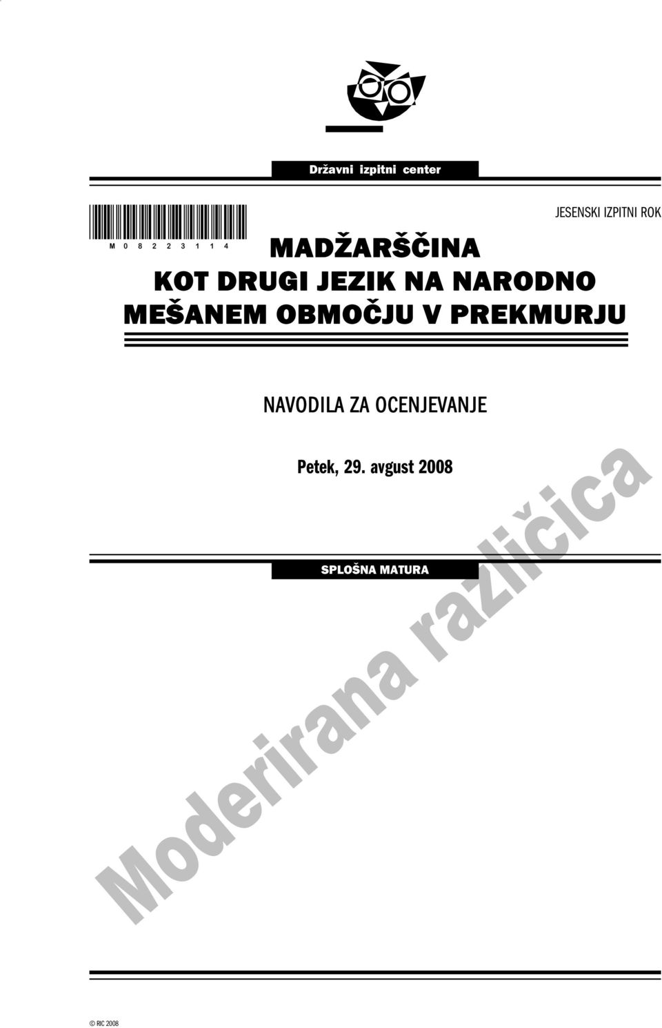 NARODNO MEŠANEM OBMOČJU V PREKMURJU NAVODILA ZA
