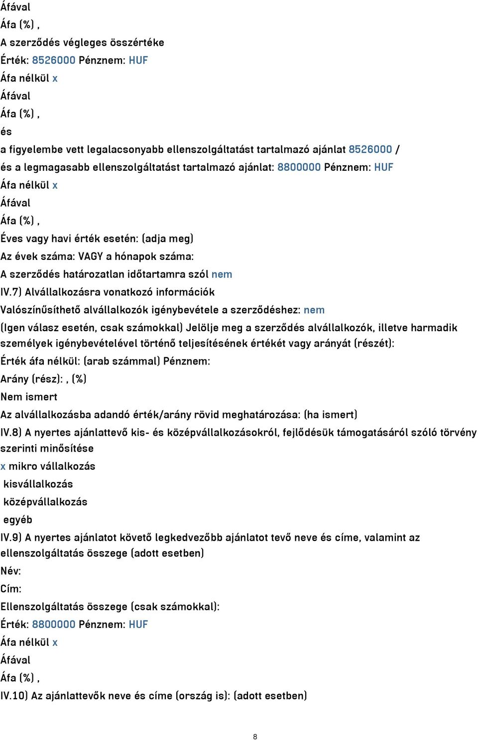 határozatlan időtartamra szól nem IV.