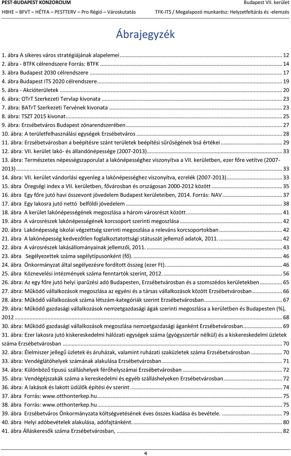 ábra: BATrT Szerkezeti Tervének kivonata... 23 8. ábra: TSZT 2015 kivonat... 25 9. ábra: Erzsébetváros Budapest zónarendszerében... 27 10. ábra: A területfelhasználási egységek Erzsébetváros... 28 11.
