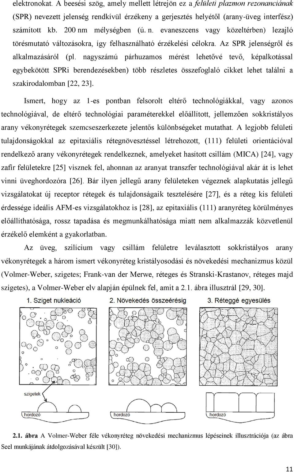 nagyszámú párhuzamos mérést lehetővé tevő, képalkotással egybekötött SPRi berendezésekben) több részletes összefoglaló cikket lehet találni a szakirodalomban [22, 23].