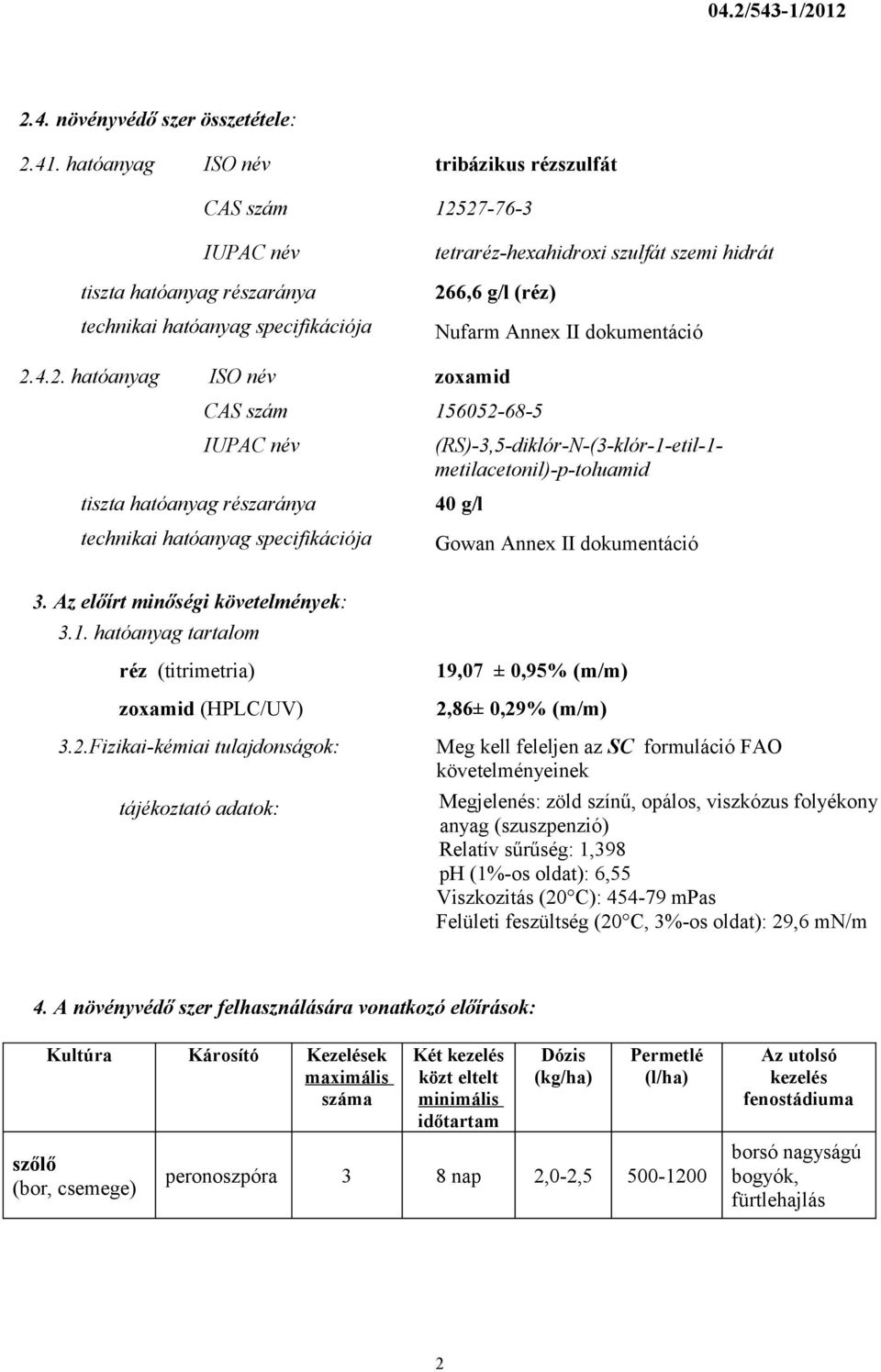 Annex II dokumentáció 2.