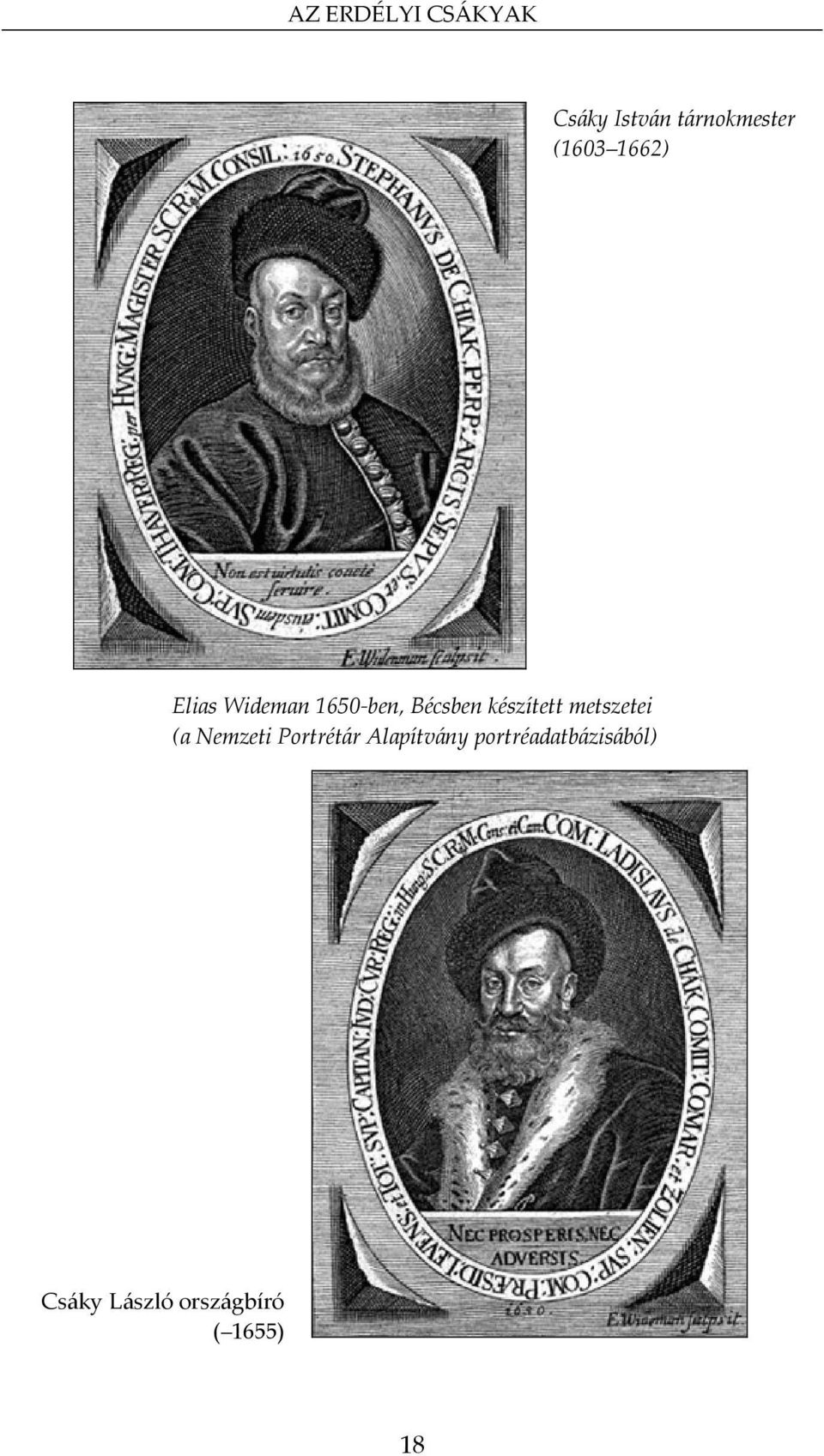 készített metszetei (a Nemzeti Portrétár