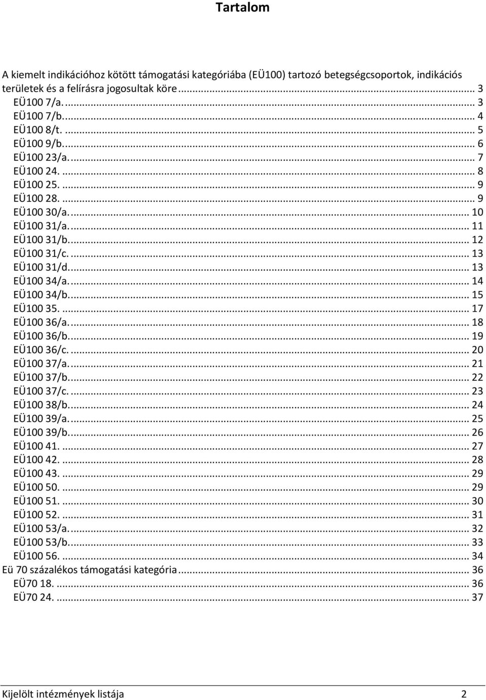 ... 15 EÜ100 35.... 17 EÜ100 36/a.... 18 EÜ100 36/b.... 19 EÜ100 36/c.... 20 EÜ100 37/a.... 21 EÜ100 37/b.... 22 EÜ100 37/c.... 23 EÜ100 38/b.... 24 EÜ100 39/a.... 25 EÜ100 39/b.... 26 EÜ100 41.