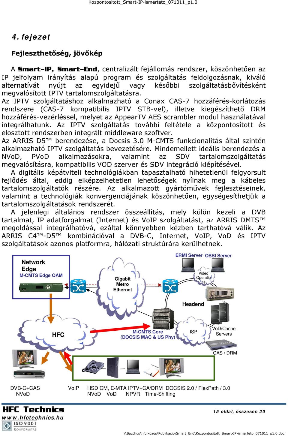 HFC Technics. HFC Technics. Smart-IP Digitális tartalomszolgáltatás  centralizált rendszerben - PDF Ingyenes letöltés