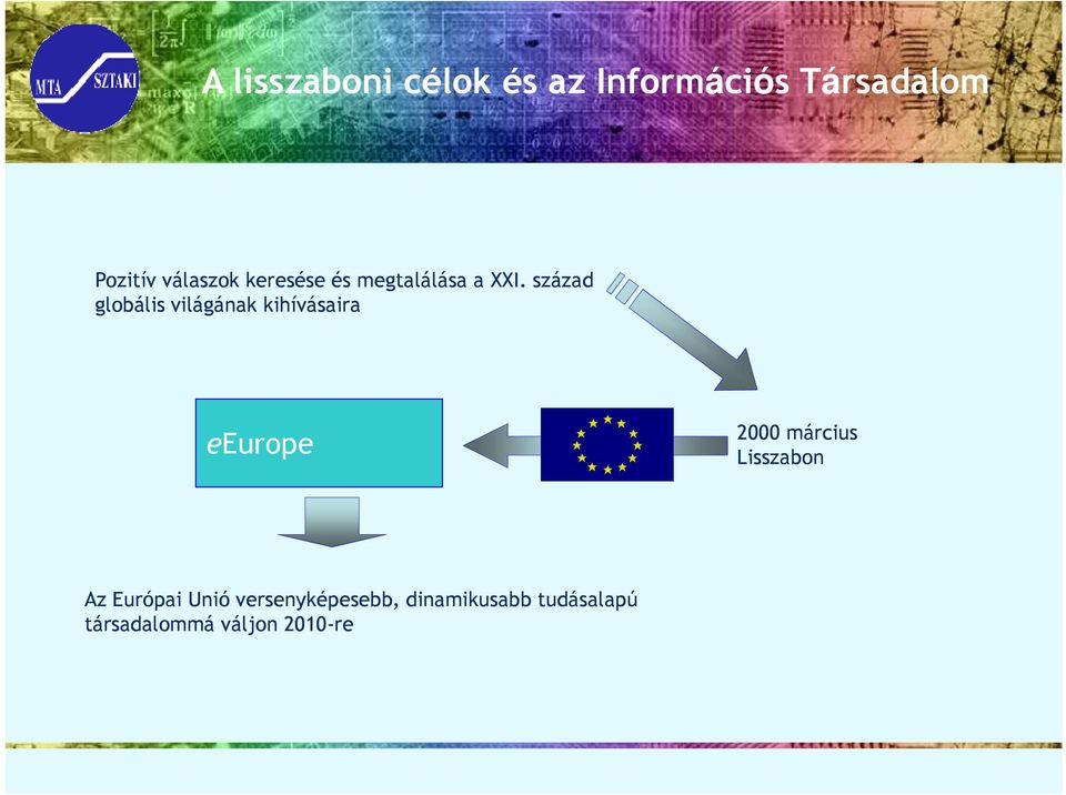 század globális világának kihívásaira eeurope 2000 március