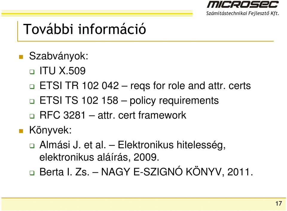 certs ETSI TS 102 158 policy requirements RFC 3281 attr.