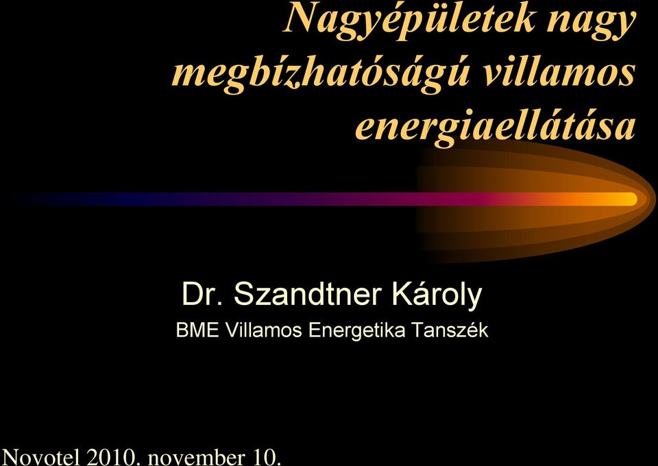 Szandtner Károly BME Villamos