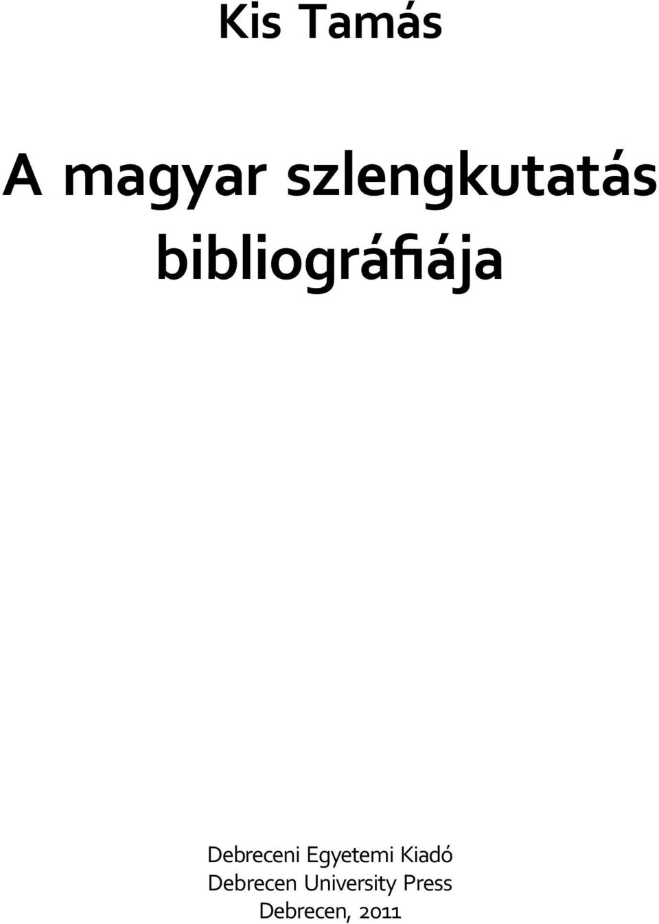 Debreceni Egyetemi Kiadó