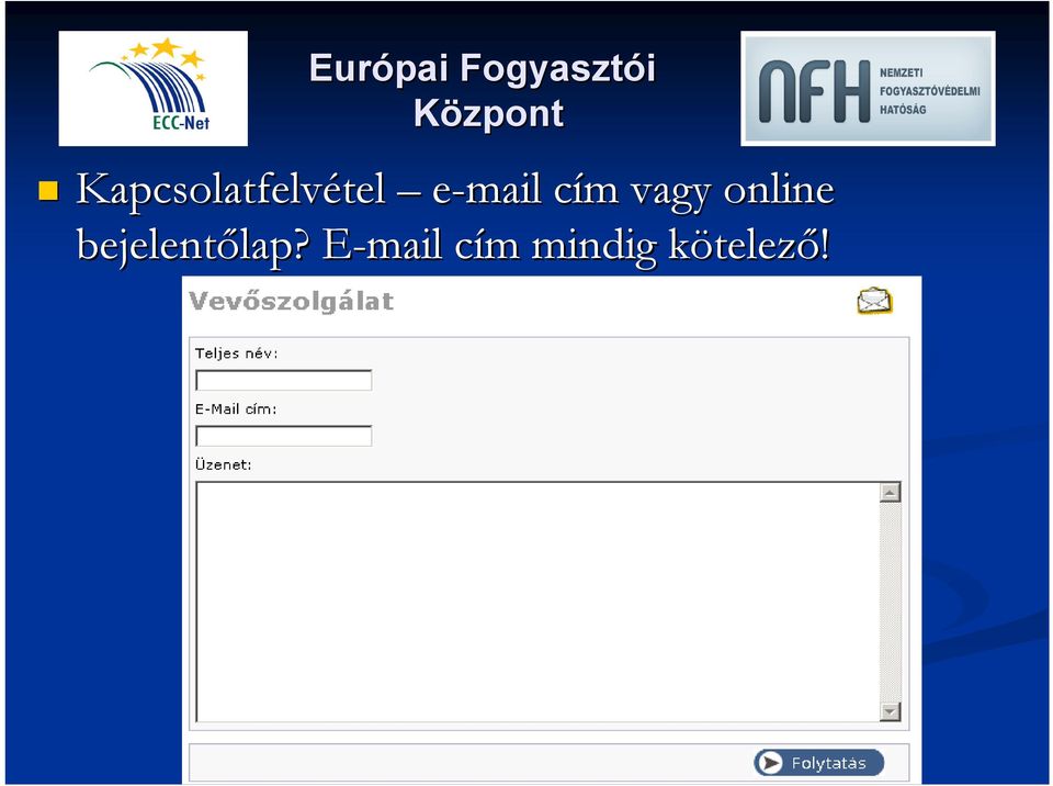 online bejelentőlap? lap?