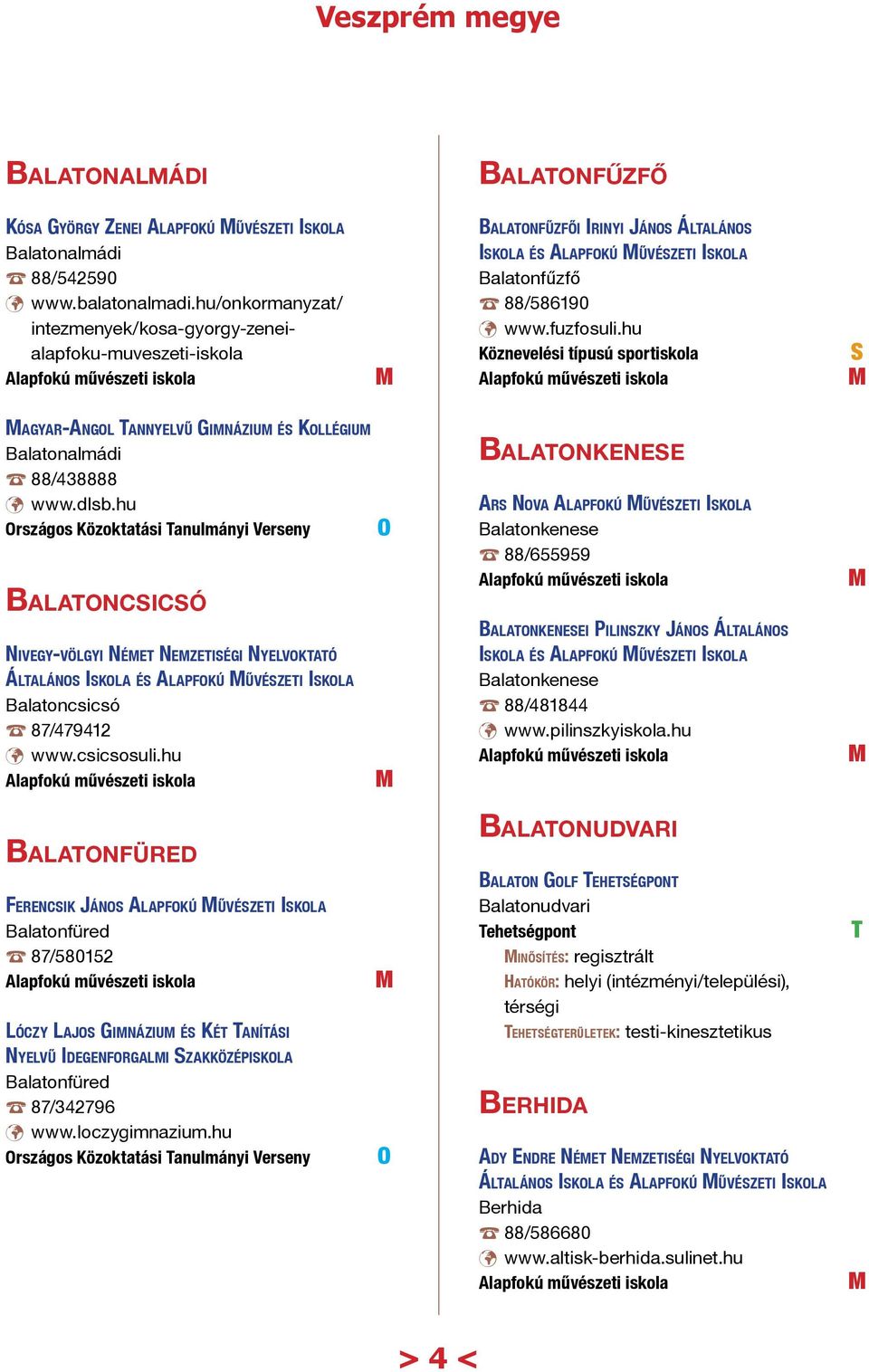 hu agyar-angol annyelvű Gimnázium és Kollégium Balatonalmádi 88/438888 www.dlsb.