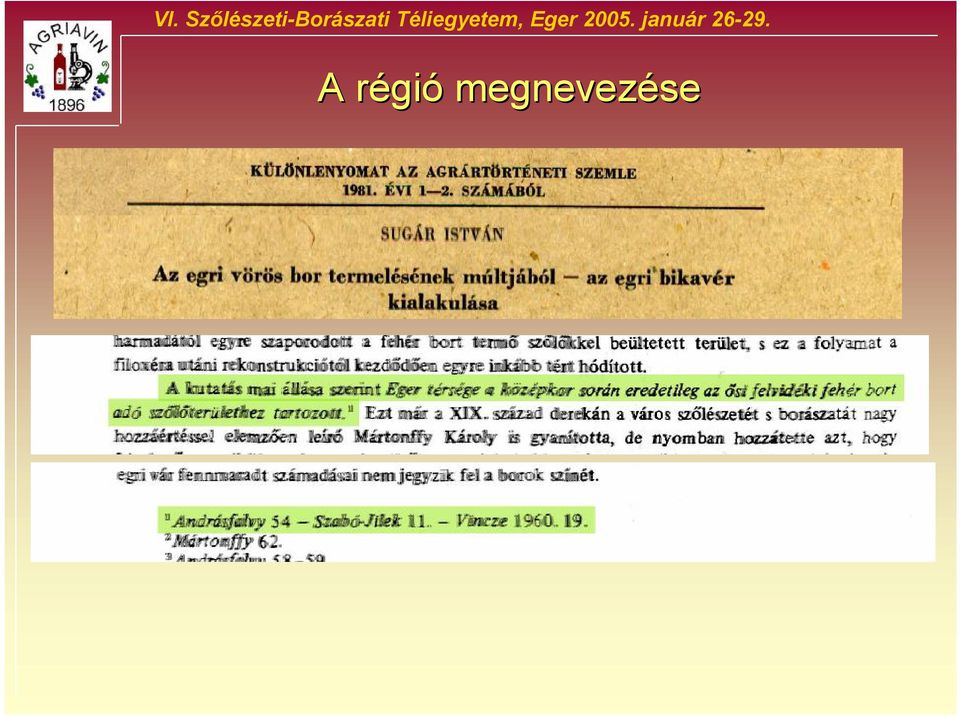 Téliegyetem, Eger