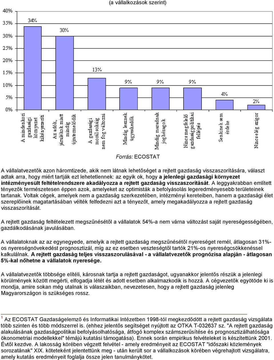 A leggyakrabban említett tényezők természetesen éppen azok, amelyeket az optimisták a befolyásolás legeredményesebb területeinek tartanak.