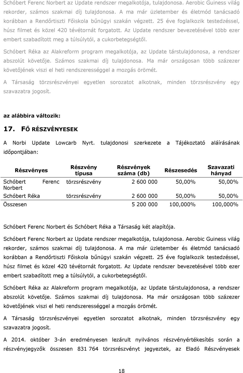 Az Update rendszer bevezetésével több ezer embert szabadított meg a túlsúlytól, a cukorbetegségtől.