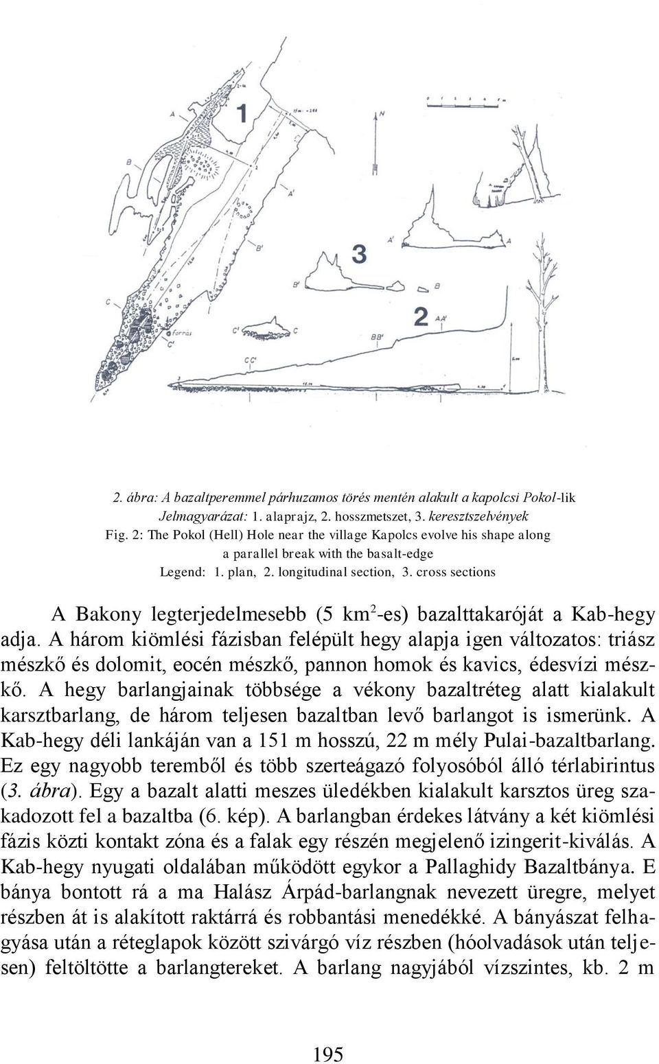 cross sections A Bakony legterjedelmesebb (5 km 2 -es) bazalttakaróját a Kab-hegy adja.