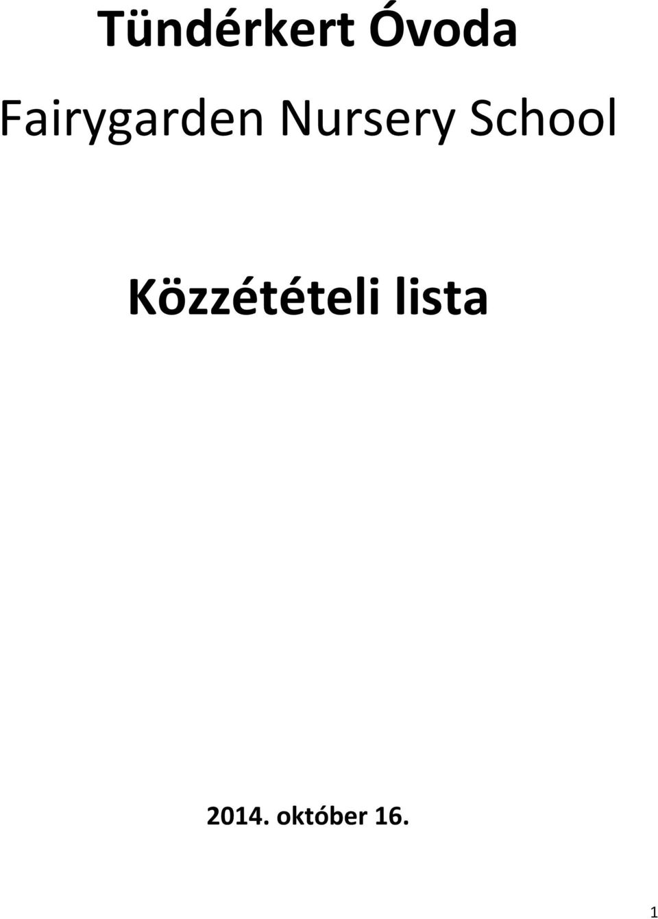 School Közzétételi