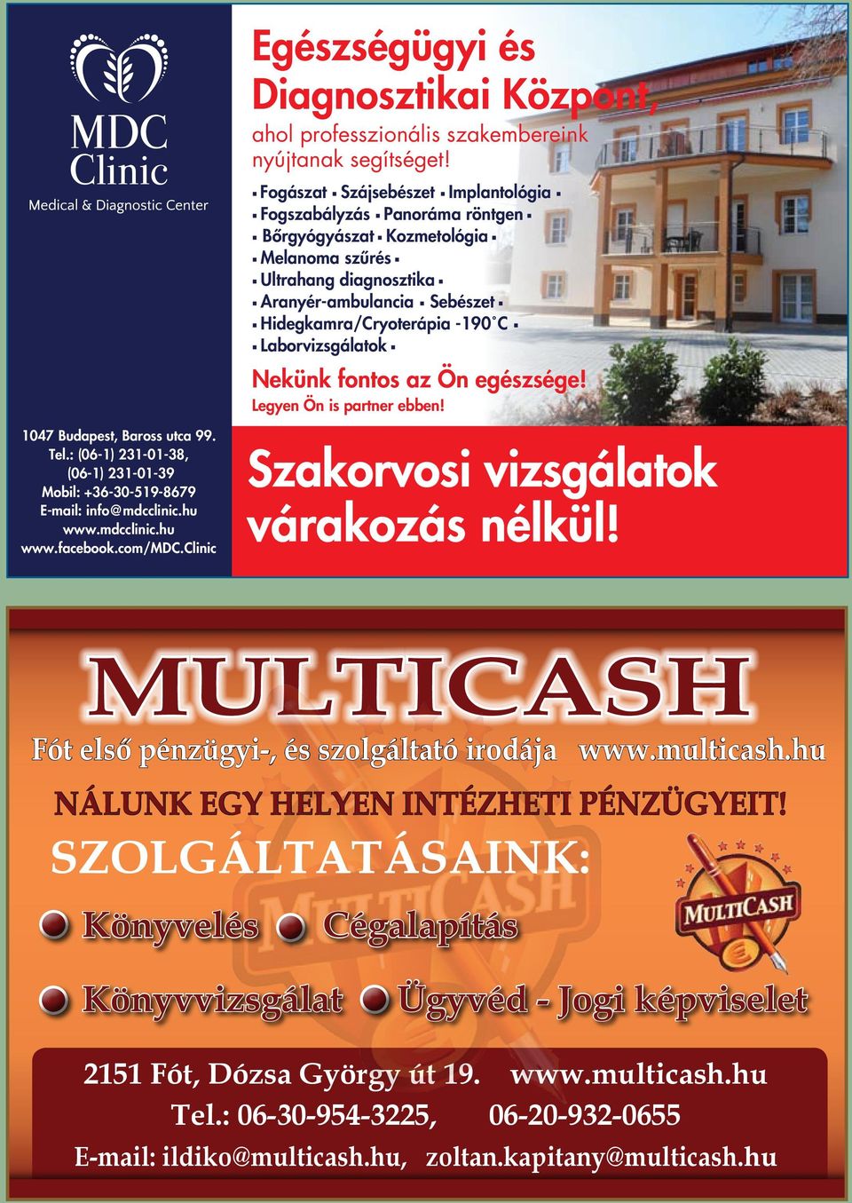 Ultrahang randevú mérések