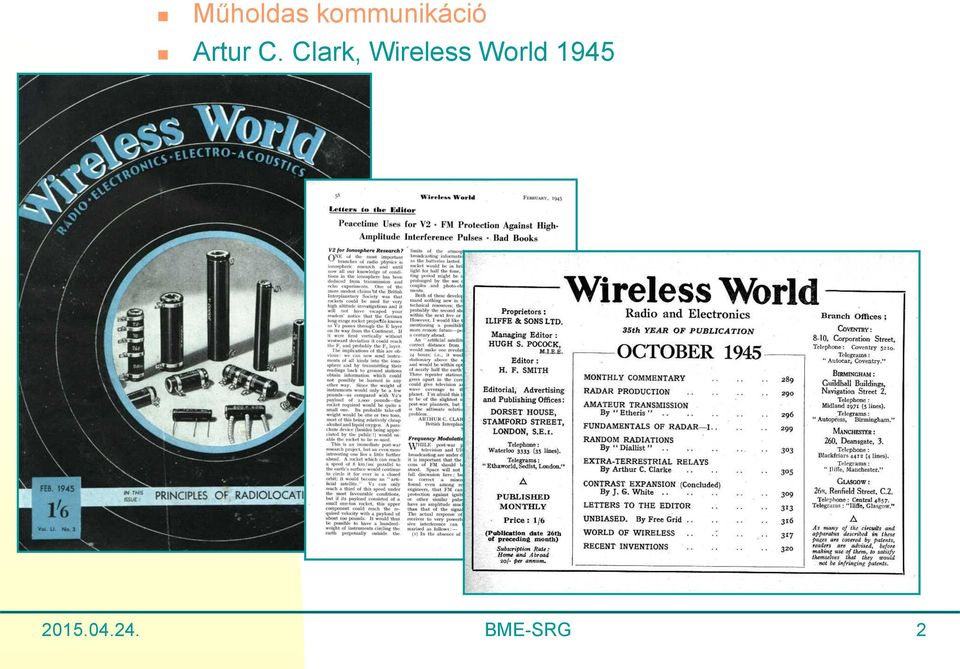 C. Clark, Wireless