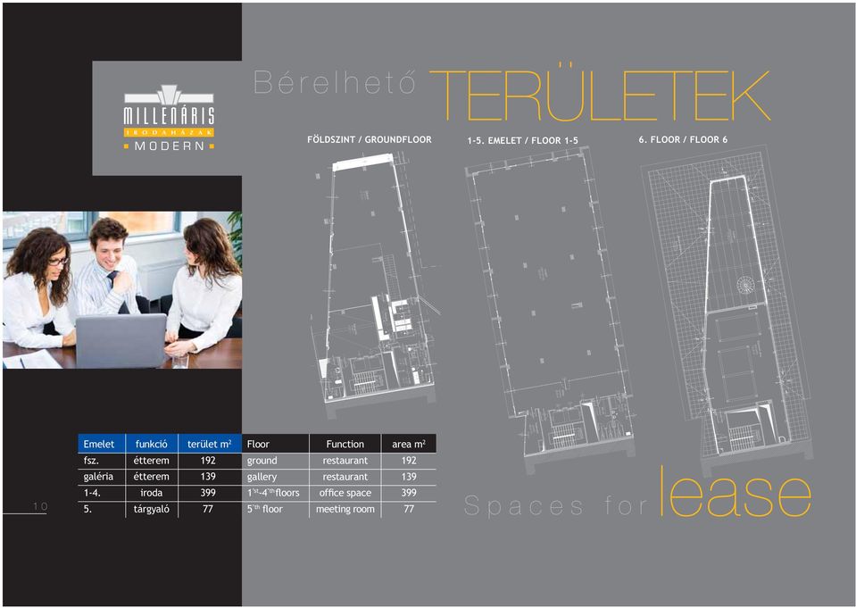 1-4 ﬂoors th st 77 139 meeting room étterem 399 galéria ofﬁce space 192 139 étterem restaurant fsz. gallery terület m 11/20/08 3:40:44 PM Millenaris ujterv OK.