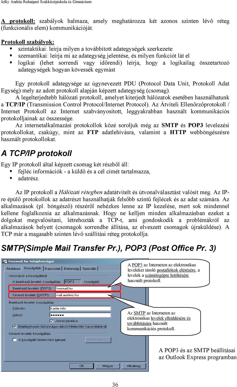 leírja, hogy a logikailag összetartozó adategységek hogyan kövessék egymást Egy protokoll adategysége az úgynevezett PDU (Protocol Data Unit, Protokoll Adat Egység) mely az adott protokoll alapján