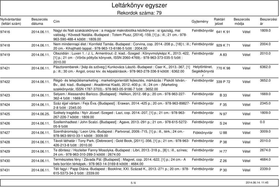 0 20 cm.- Kihajtható lappal.- 978-963-13-6186-5 fzött : 2004.00 97419 Obszidián : Luxen 1. / J. L. Armentrout.-2. kiad..-szeged : Könyvmolyképz K., 2013.-422, Felnttkönyvt A 83 Vétel 2010.0 [1] p.