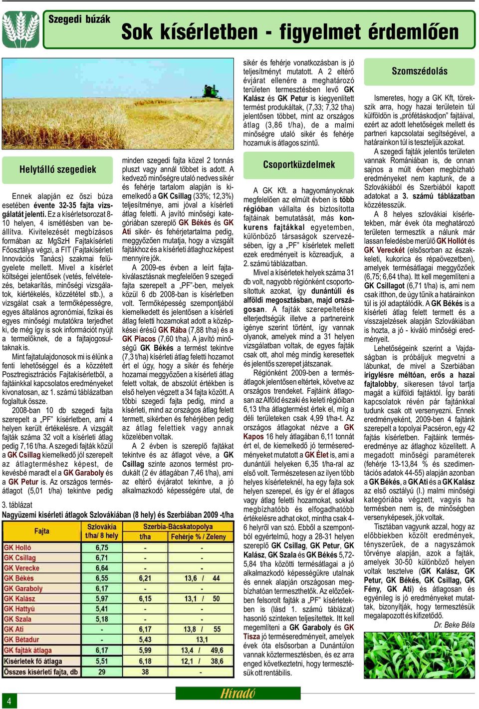 Kivitelezését megbízásos formában az MgSzH Fajtakísérleti Főosztálya végzi, a FIT (Fajtakísérleti Innovációs Tanács) szakmai felügyelete mellett.