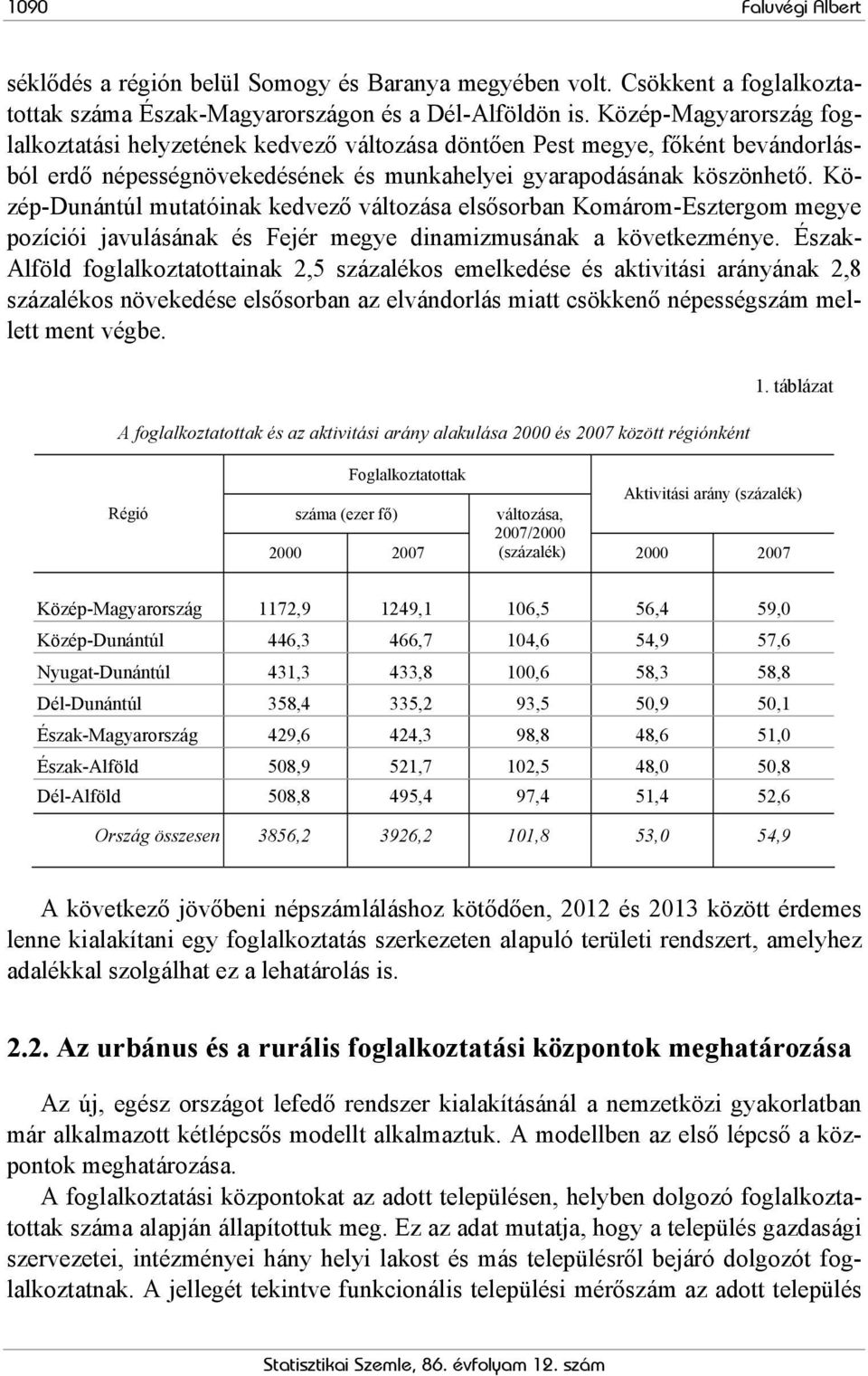 Közép-Dunántúl mutatóinak kedvező változása elsősorban Komárom-Esztergom megye pozíciói javulásának és Fejér megye dinamizmusának a következménye.