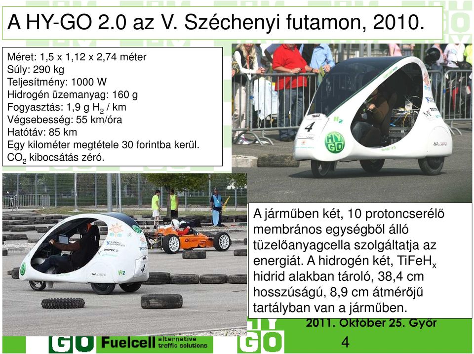 Végsebesség: 55 km/óra Hatótáv: 85 km Egy kilométer megtétele 30 forintba kerül. CO 2 kibocsátás zéró.