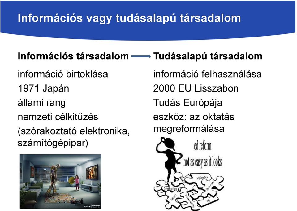 (szórakoztató elektronika, számítógépipar) Tudásalapú társadalom