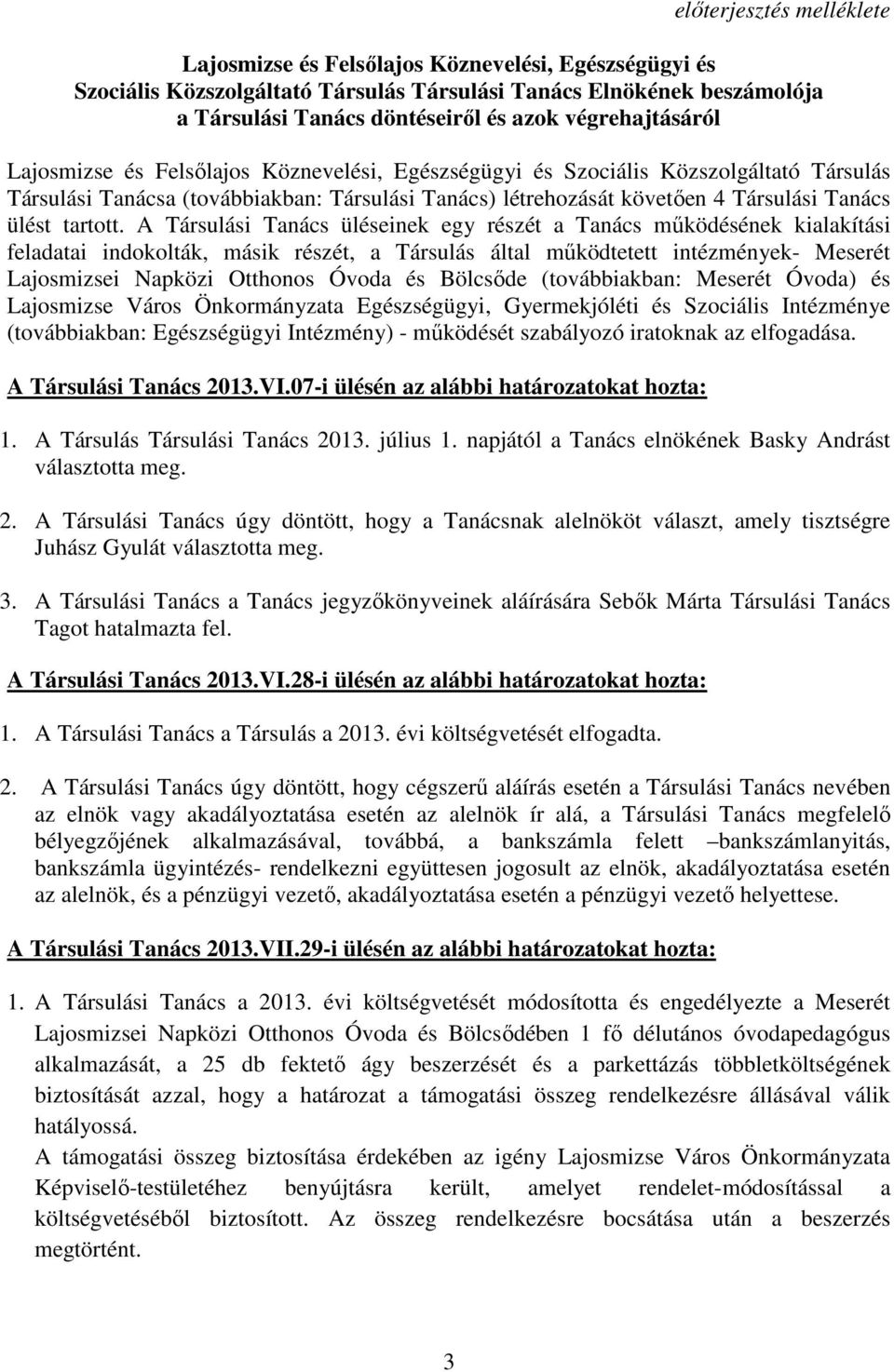 ülést tartott.