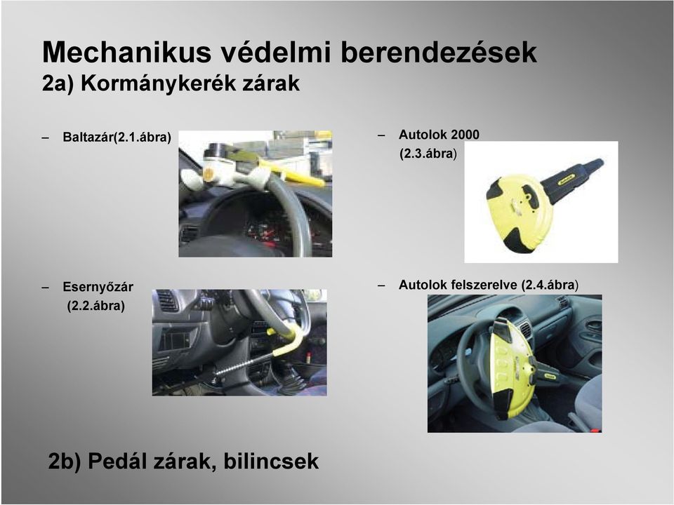Gépjárművek mechanikus és elektronikus lopásvédelmi berendezései - PDF Free  Download