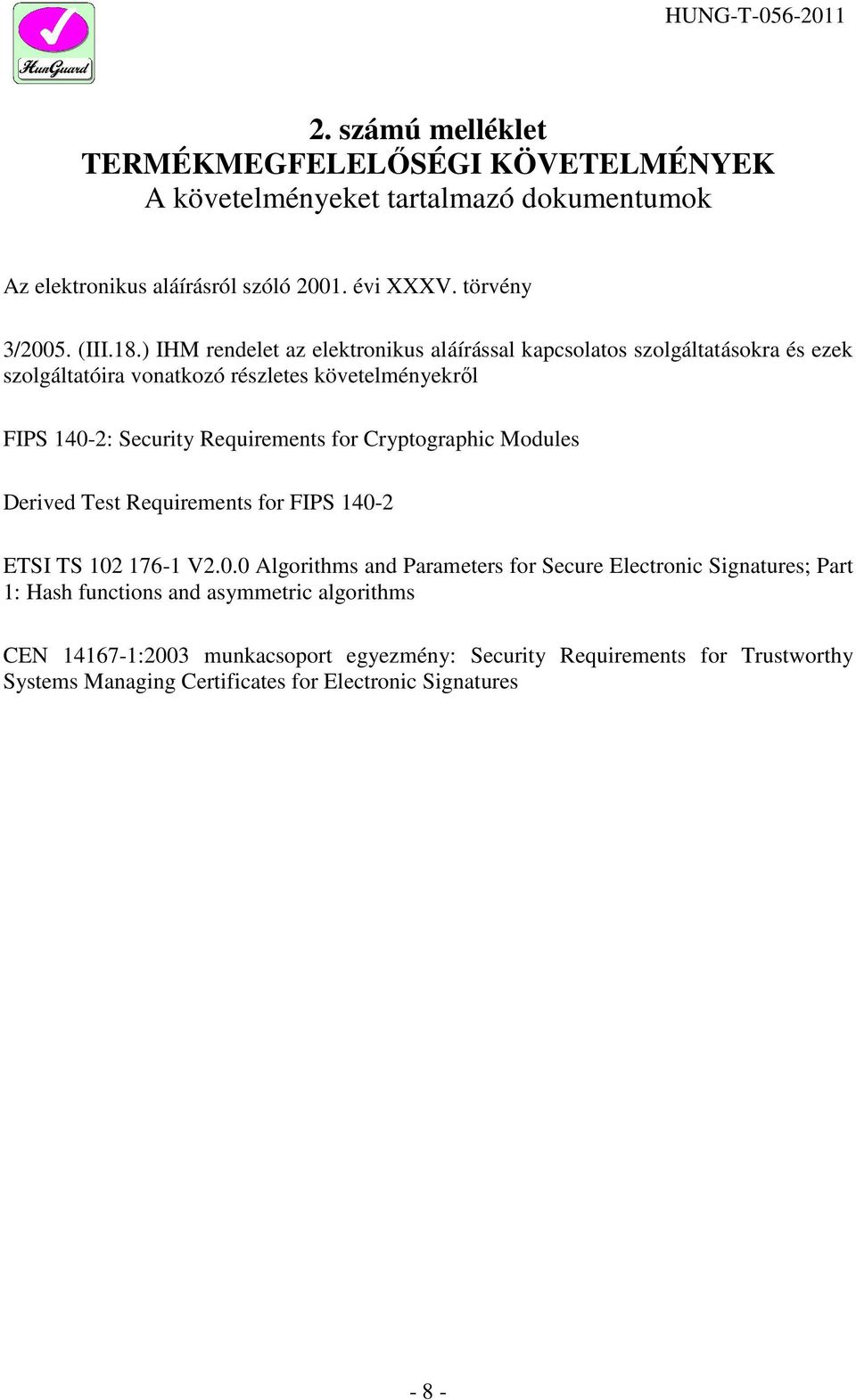 Cryptographic Modules Derived Test Requirements for FIPS 140-