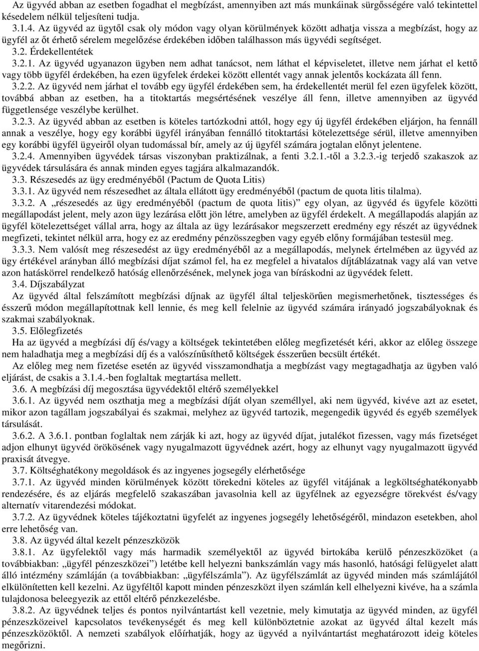 Érdekellentétek 3.2.1.