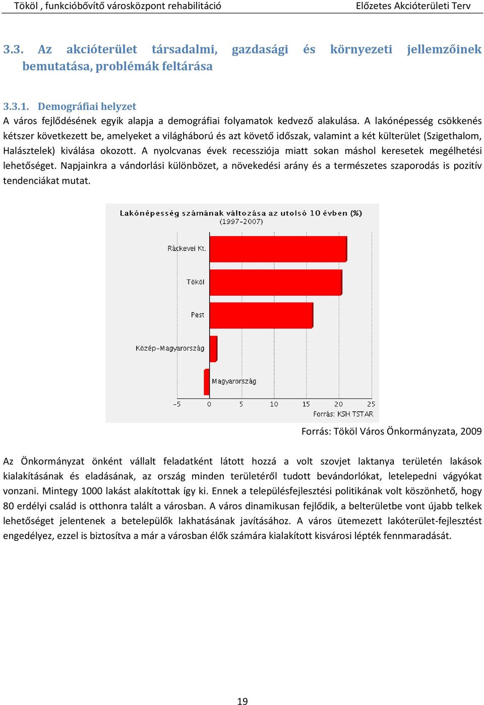 A lakónépesség csökkenés kétszer következett be, amelyeket a világháború és azt követő időszak, valamint a két külterület (Szigethalom, Halásztelek) kiválása okozott.