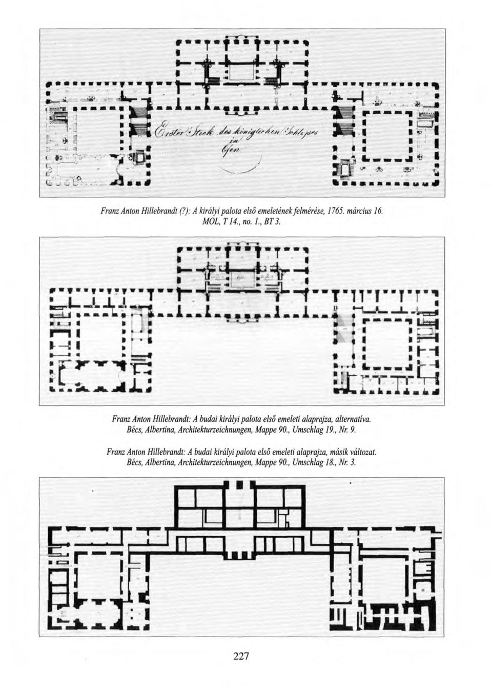 Bécs, Albertina, Architekturzeichnungen, Mappe 90