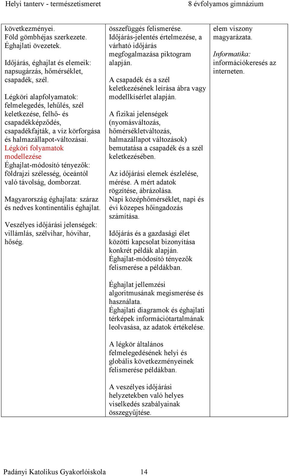 Légköri folyamatok modellezése Éghajlat-módosító tényezők: földrajzi szélesség, óceántól való távolság, domborzat. Magyarország éghajlata: száraz és nedves kontinentális éghajlat.