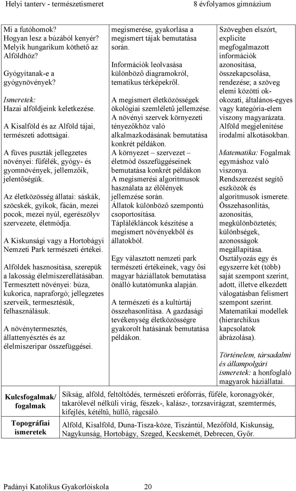 Az életközösség állatai: sáskák, szöcskék, gyíkok, fácán, mezei pocok, mezei nyúl, egerészölyv szervezete, életmódja. A Kiskunsági vagy a Hortobágyi Nemzeti Park természeti értékei.