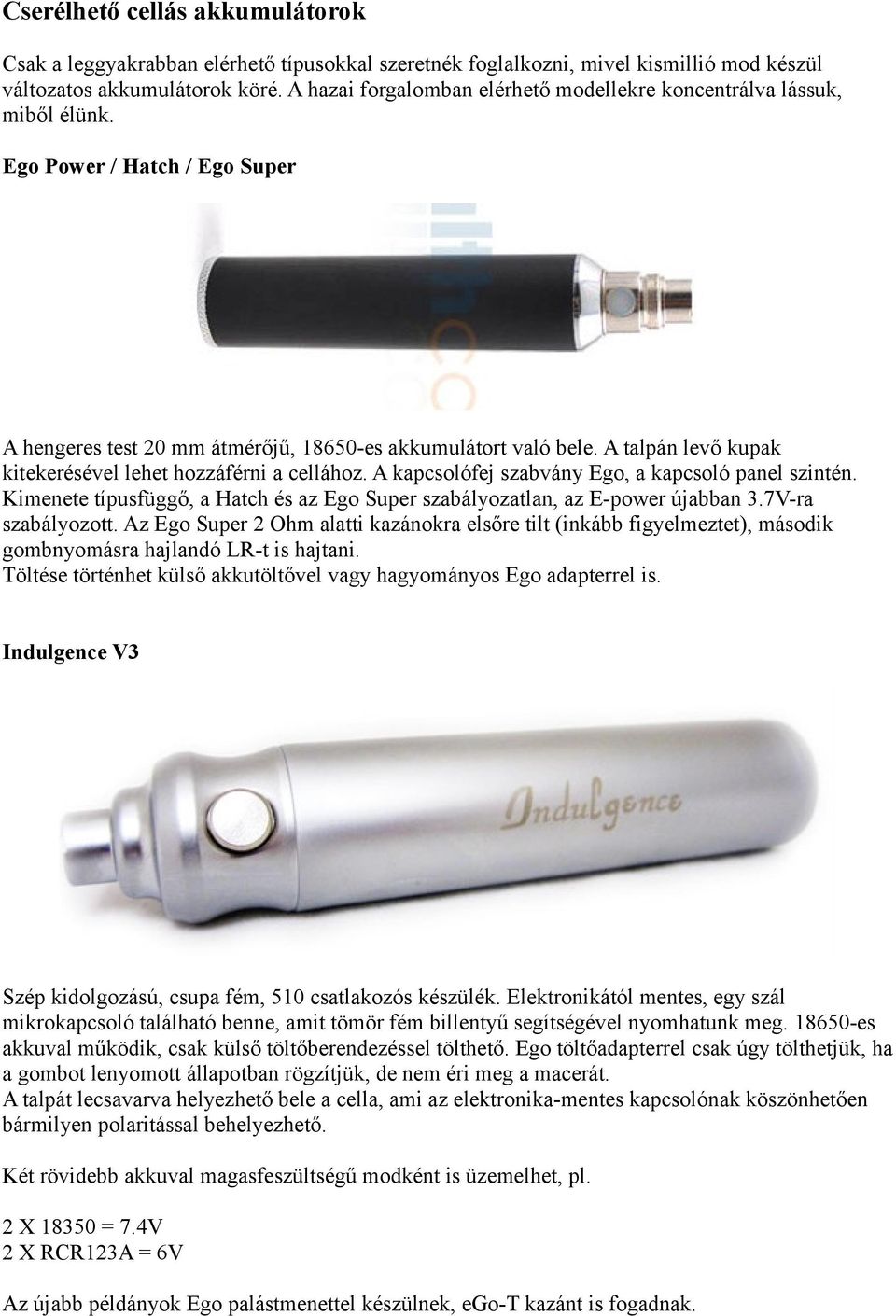 Akkumulátor alapismeretek elektromos cigarettákhoz - PDF Ingyenes letöltés