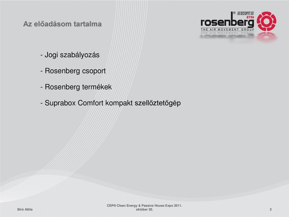 Rosenberg termékek - Suprabox