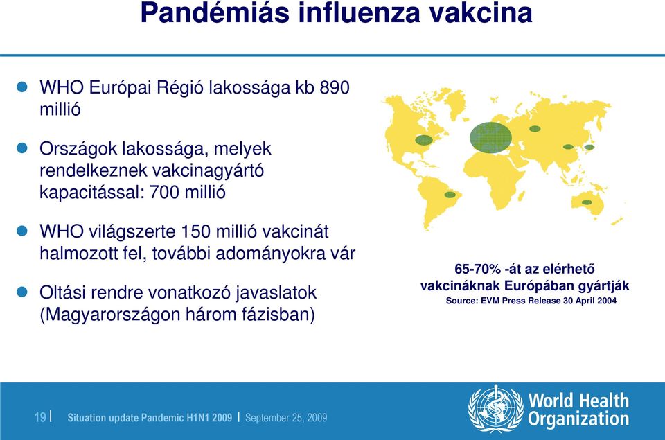 halmozott fel, további adományokra vár Oltási rendre vonatkozó javaslatok (Magyarországon három